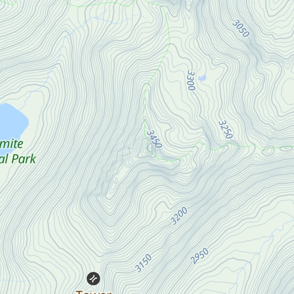 Map of Tower Peak