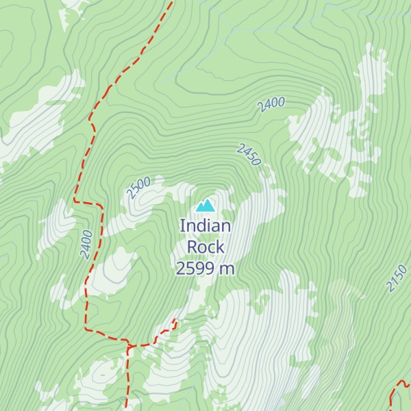 Map of Indian Rock