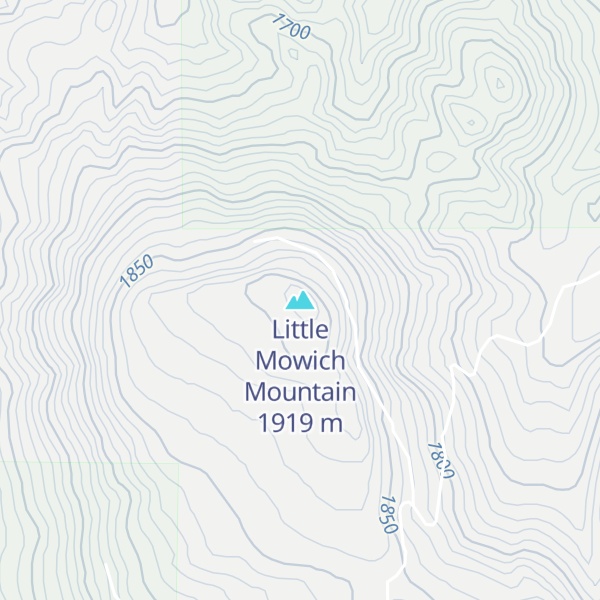 Map of Little Mowich Mountain