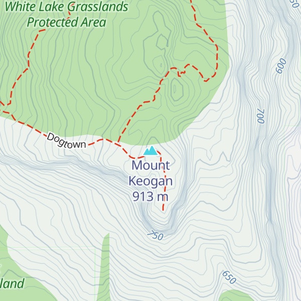 Map of Mount Keogan