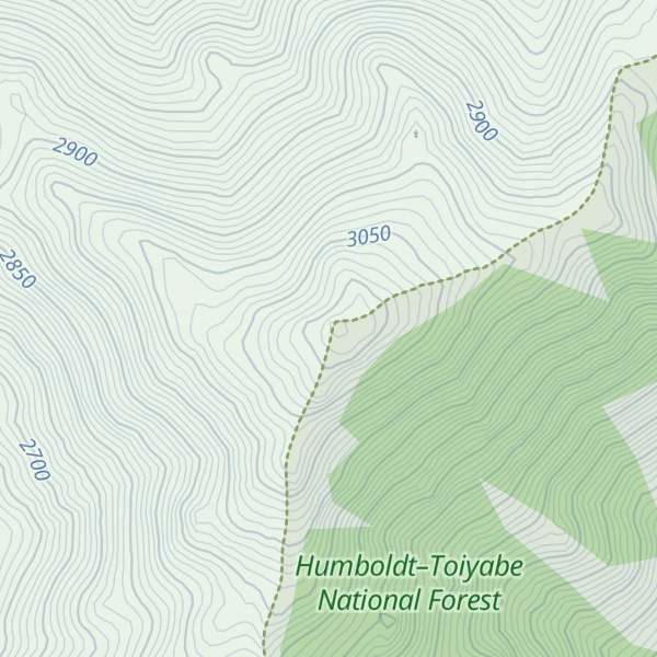 Map of Antelope Peak