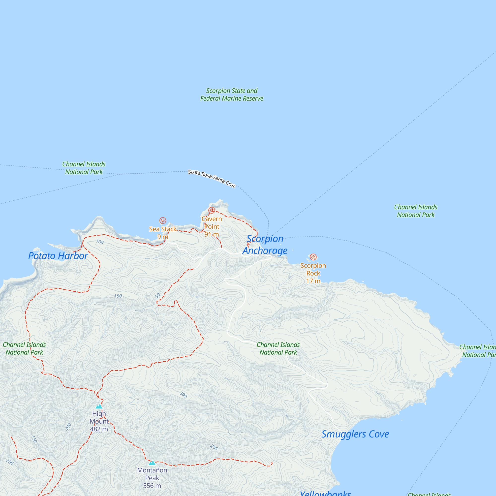 Channel Islands National Park Information Center map