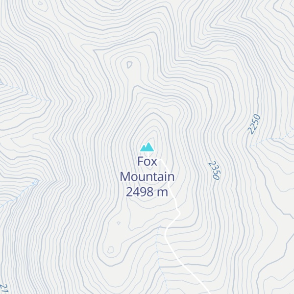 Map of Fox Mountain