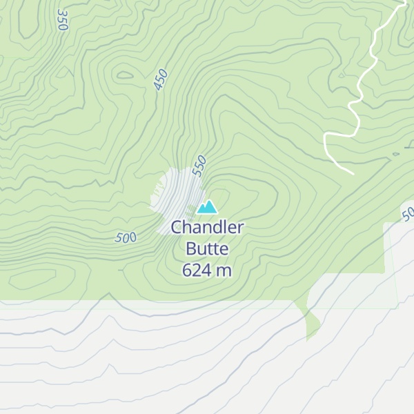 Map of Chandler Butte