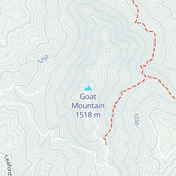 Map of Goat Mountain