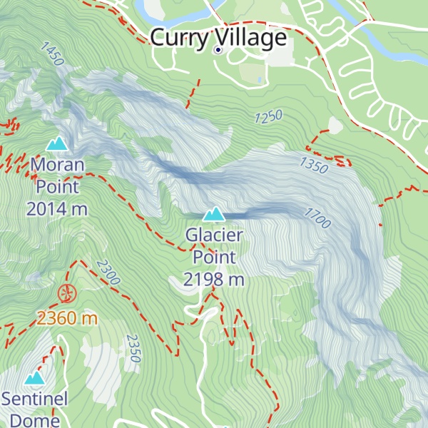 Map of Glacier Point