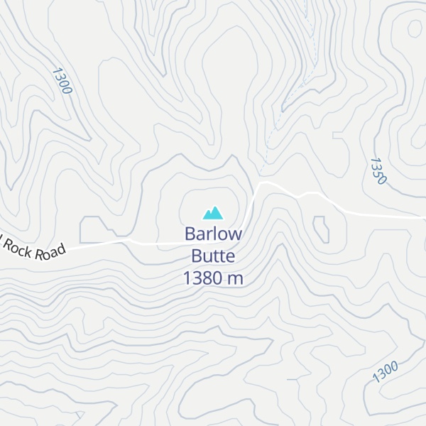 Map of Barlow Butte