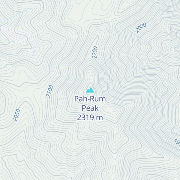 Map of Pah-Rum Peak