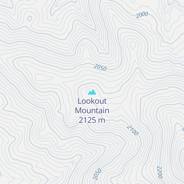 Map of Lookout Mountain