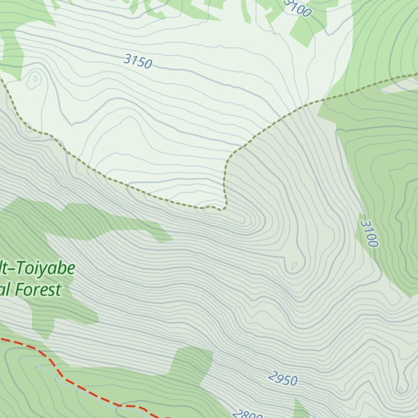 Map of Wells Peak