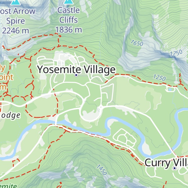 Map of Yosemite Welcome Center