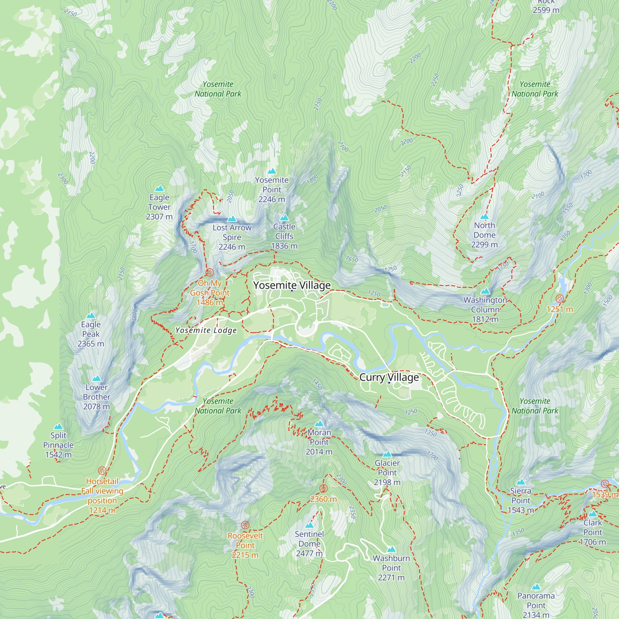 Yosemite Welcome Center map