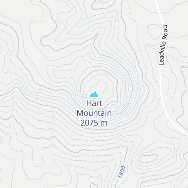 Map of Hart Mountain