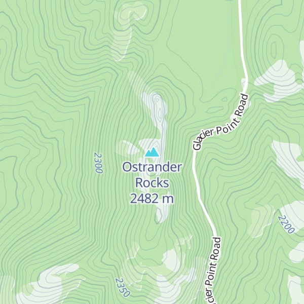 Map of Ostrander Rocks