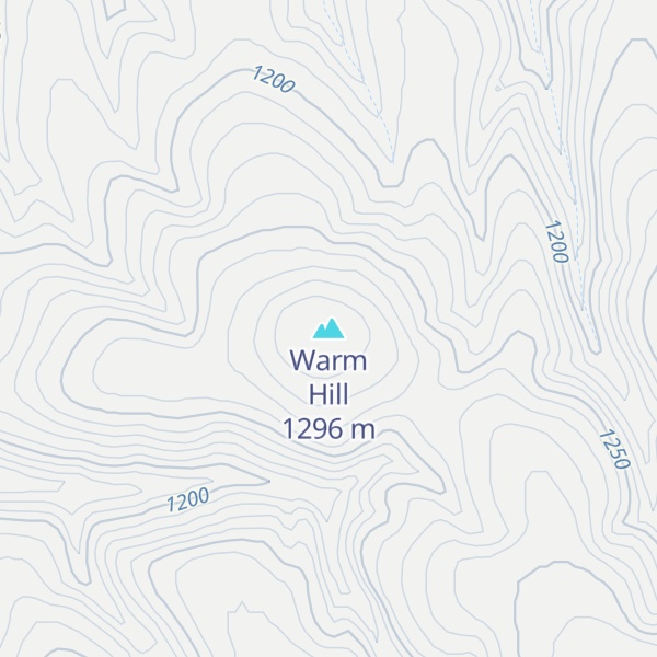Map of Warm Hill