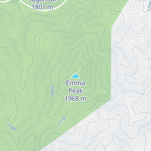 Map of Emma Peak