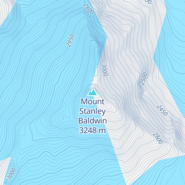 Map of Mount Stanley Baldwin
