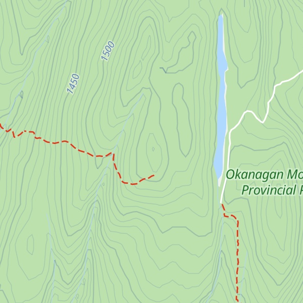 Map of Okanagan Mountain