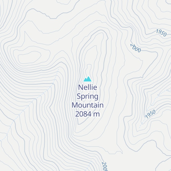 Map of Nellie Mountain