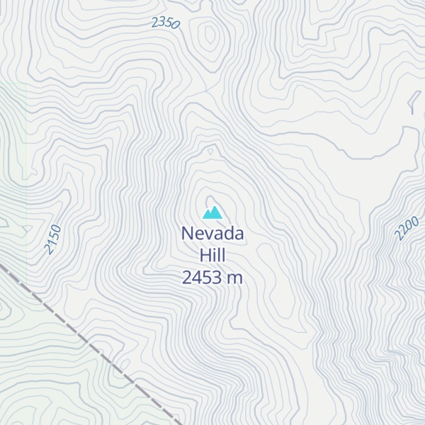 Map of Nevada Hill