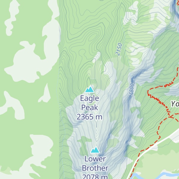 Map of Eagle Peak