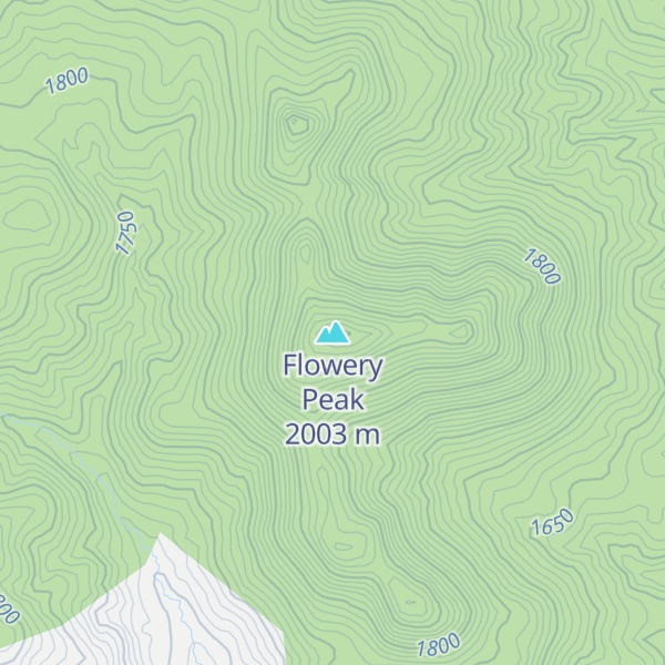 Map of Flowery Peak