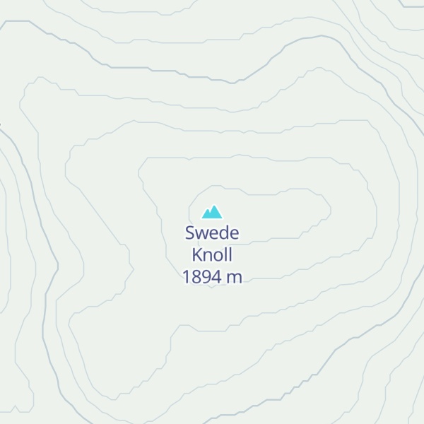 Map of Swede Knoll