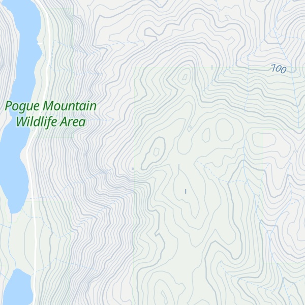 Map of Pogue Mountain