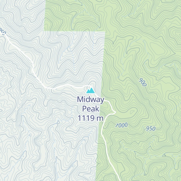Map of Midway Peak
