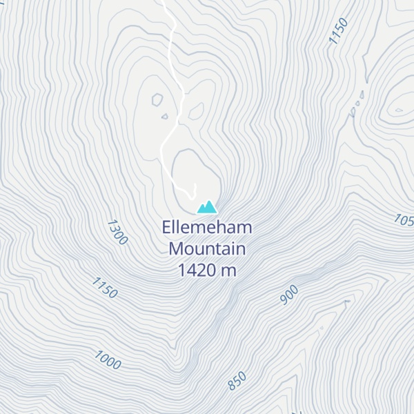 Map of Ellemeham Mountain