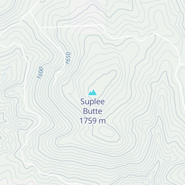 Map of Suplee Butte