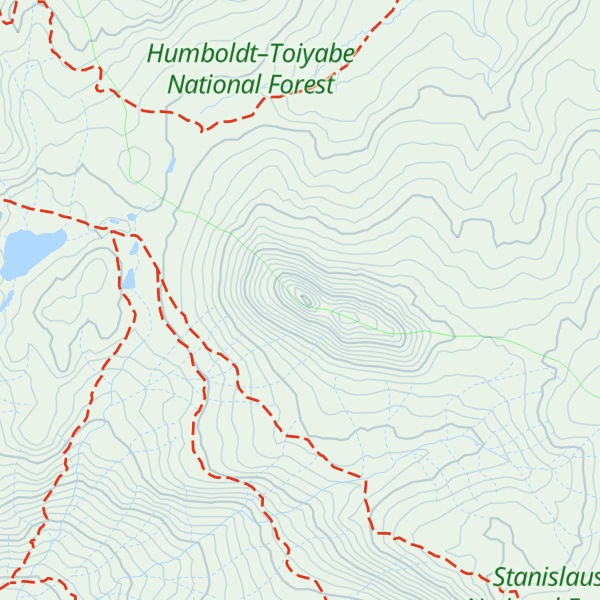 Map of Grizzly Peak