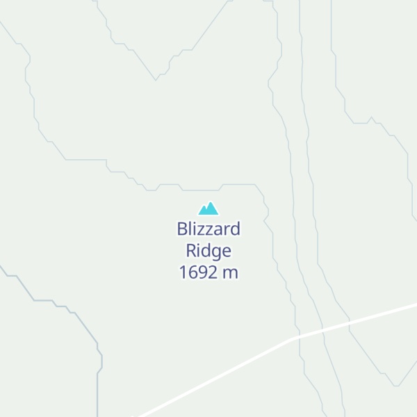 Map of Blizzard Ridge