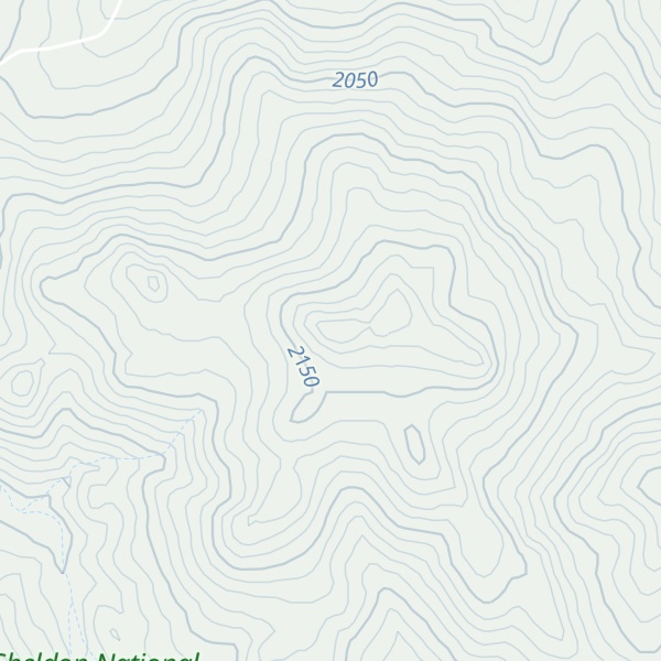 Map of Yellow Peak
