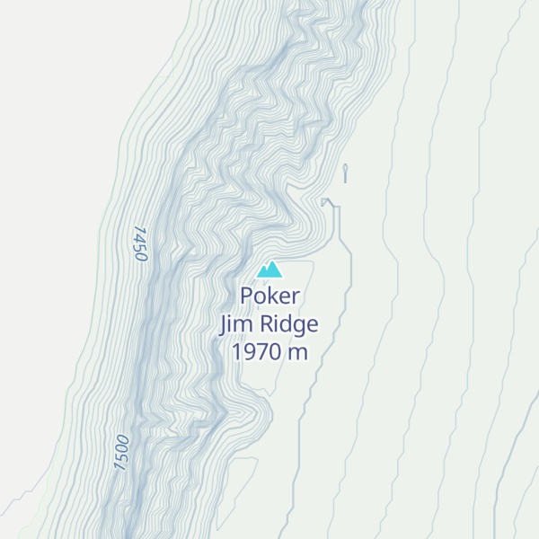 Map of Poker Jim Ridge