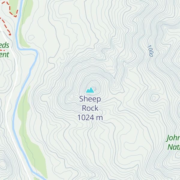 Map of Sheep Rock