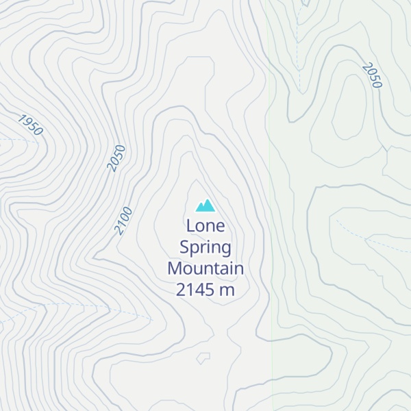 Map of Lone Spring Mountain