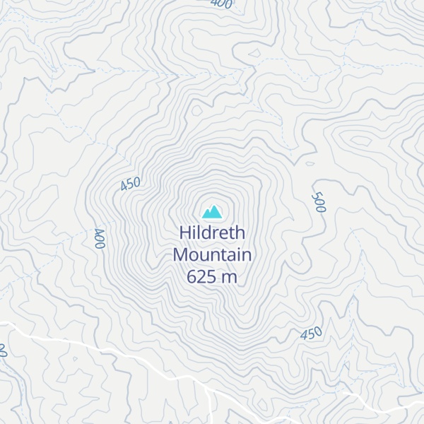 Map of Hildreth Mountain