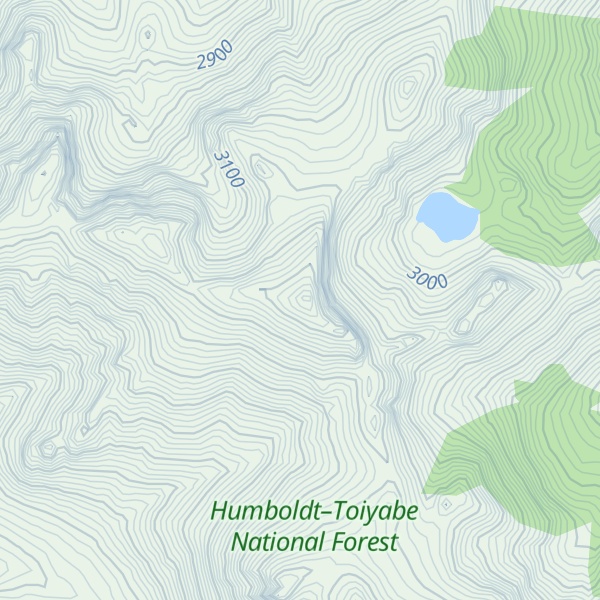 Map of Whitecliff Peak