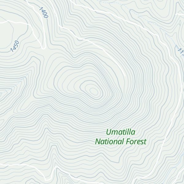 Map of Little Tamarack Mountain