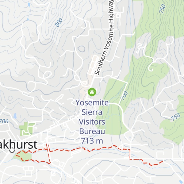 Map of Yosemite Sierra Visitors Bureau