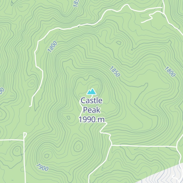 Map of Castle Peak