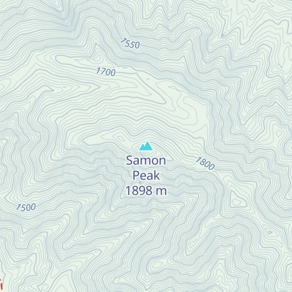 Map of Samon Peak
