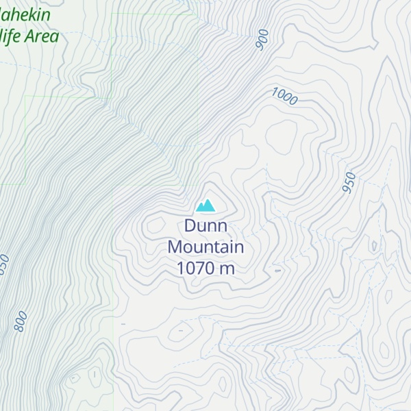 Map of Dunn Mountain