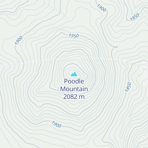 Map of Poodle Mountain