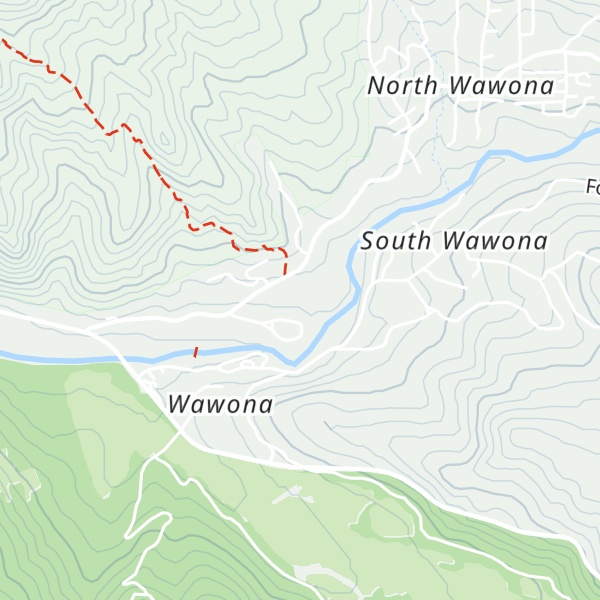 Map of Wawona Campground Office