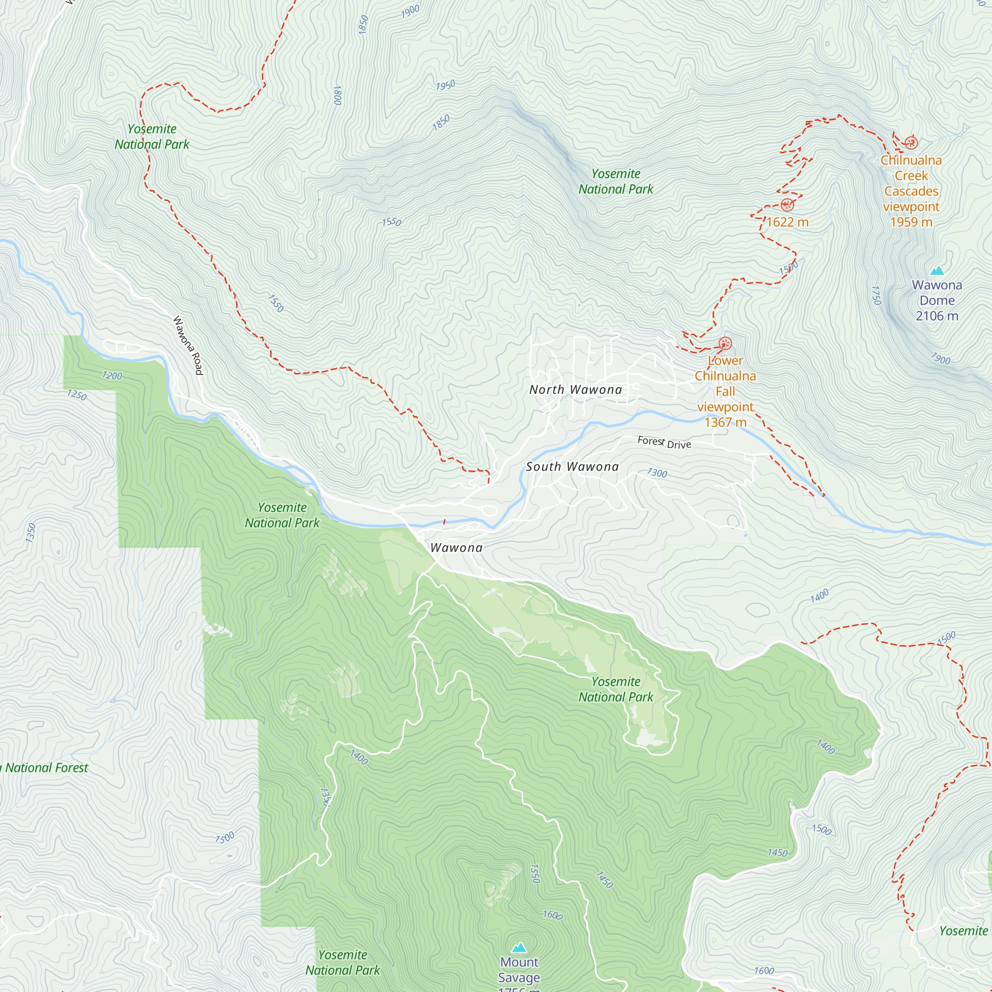 Wawona Campground Office map
