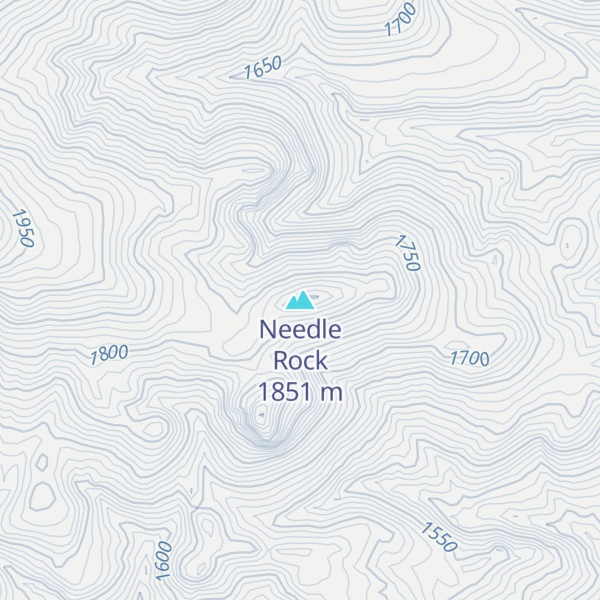 Map of Needle Rock