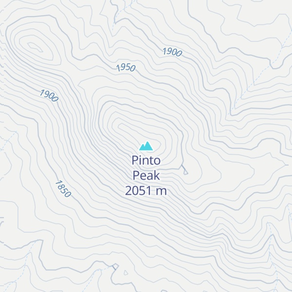 Map of Pinto Peak