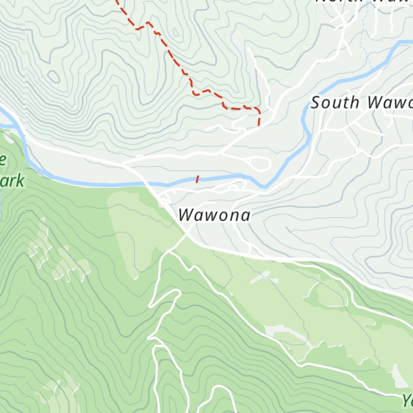 Map of Wawona Visitor's Center